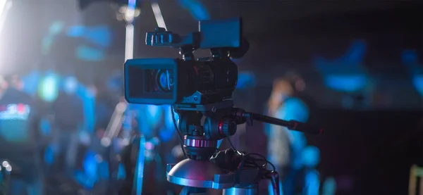 Stream Tijdens Een Concert Een Zaal Zonder Toeschouwers Tijdens Een — Stockfoto