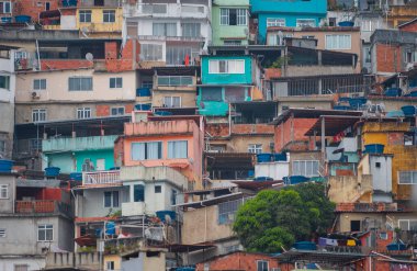 Rio de Janeiro 'daki Rosinha' nın varoşları. Brezilya