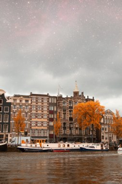 Amsterdam sonbahar gece