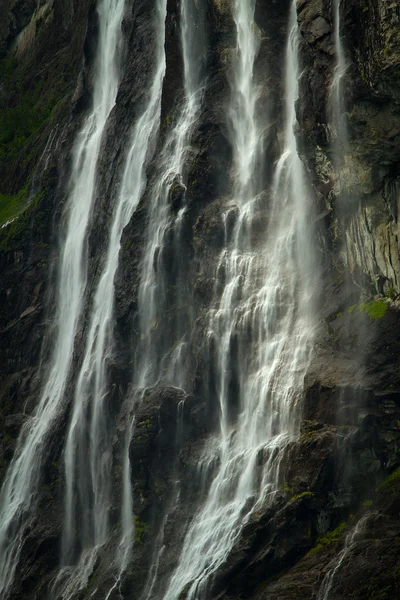 Waterfall fjord — Stock Photo, Image