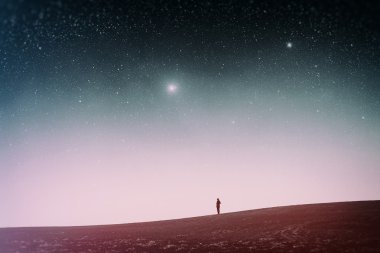 alan gece. Bu görüntü nasa tarafından döşenmiş unsurları