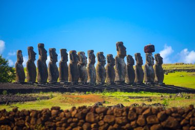 Ahu Tongariki, Moais