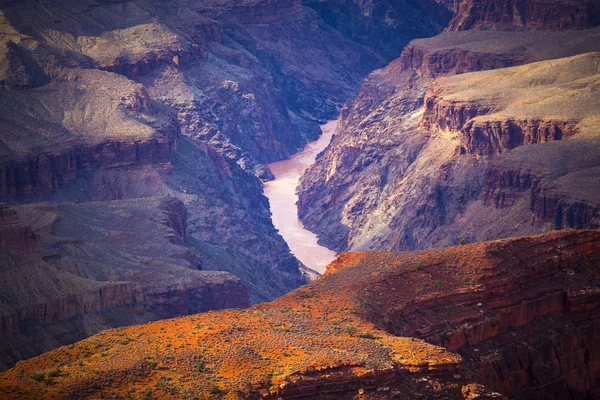 Sławny widok na wielki kanion w Arizonie — Zdjęcie stockowe