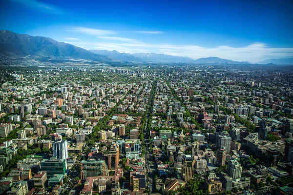 Vista panorâmica de Santiago — Fotografia de Stock