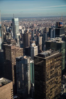 Manhattan, new york günbatımı