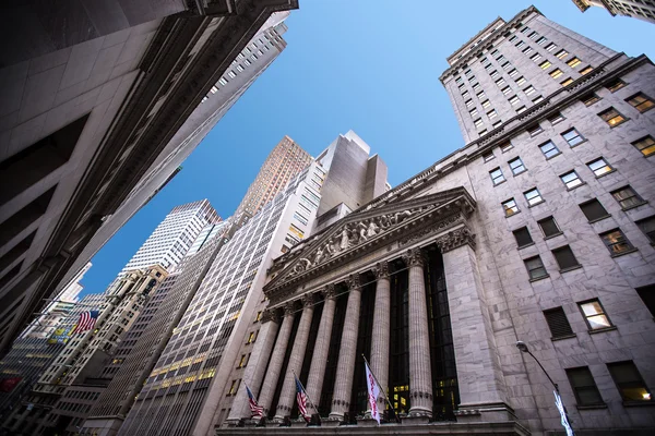 Wall Street distrito financiero —  Fotos de Stock