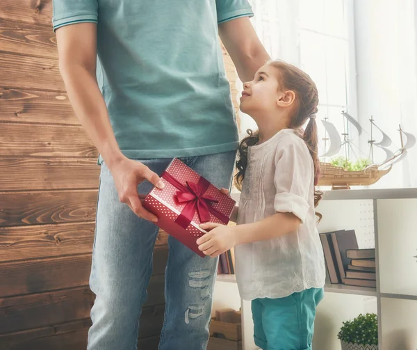 Père et sa fille — Photo