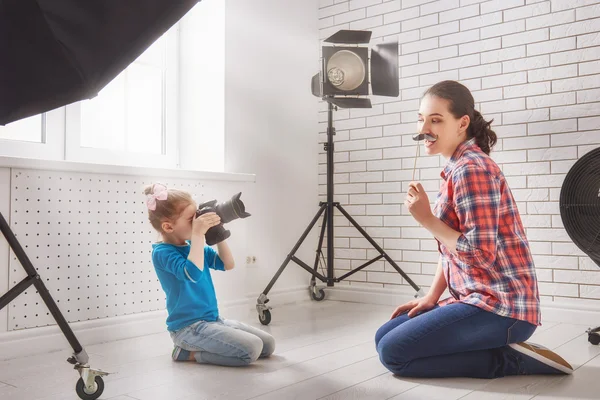 Fotograf in Bewegung. — Stockfoto