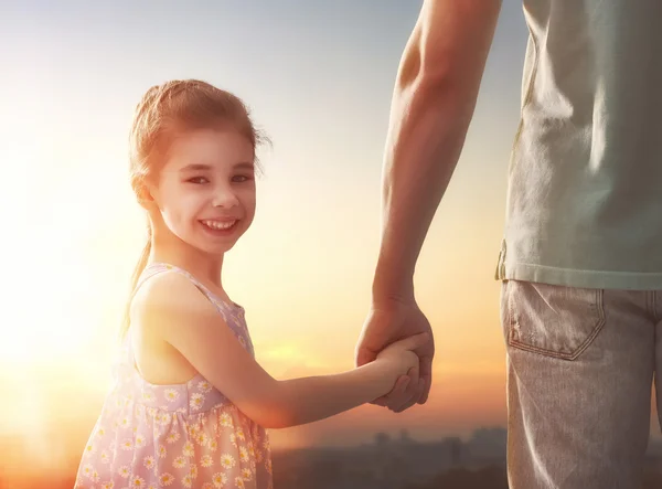 Pai e sua filha — Fotografia de Stock