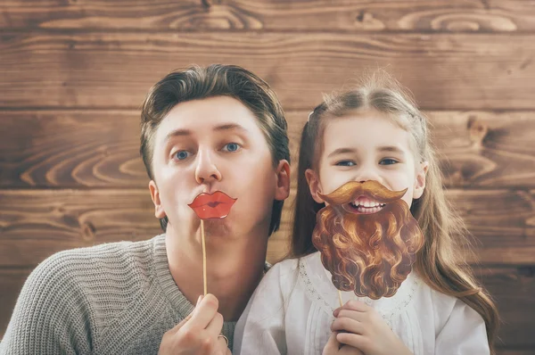 Padre y su hija — Foto de Stock