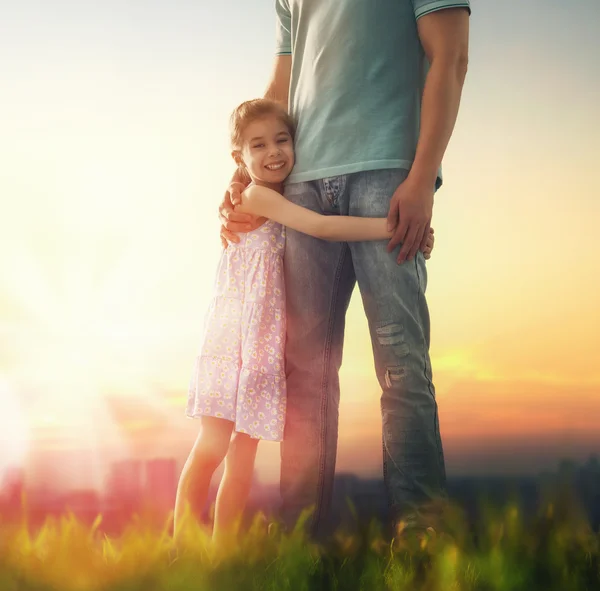 Pai e sua filha — Fotografia de Stock