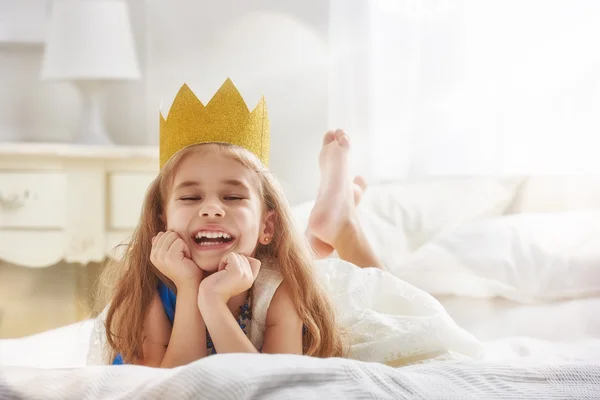 Queen in gold crown — Stock Photo, Image