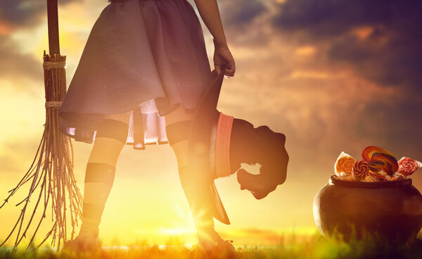 little witch outdoors