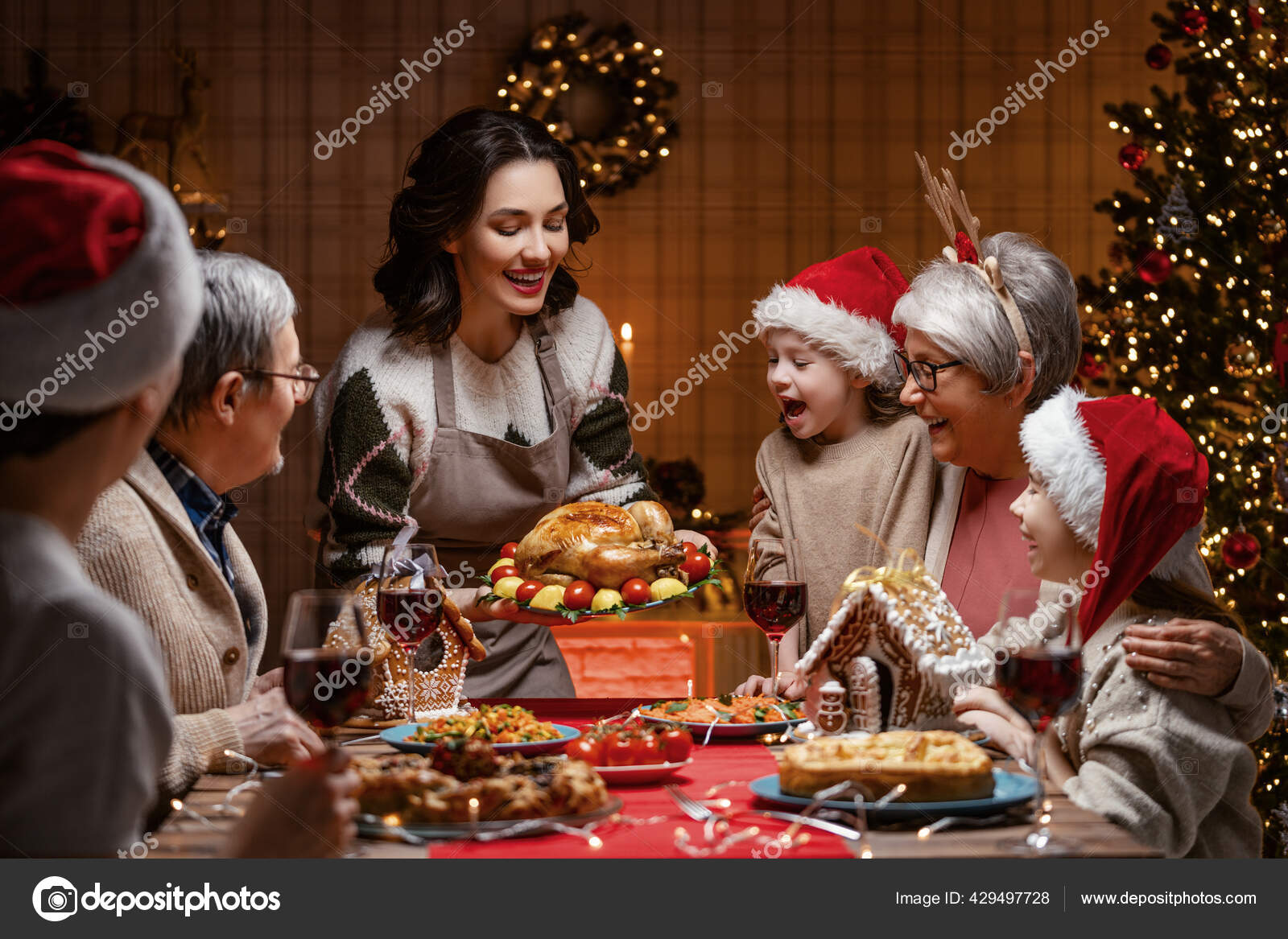 Fotos de Natal em familia, Imagens de Natal em familia sem royalties