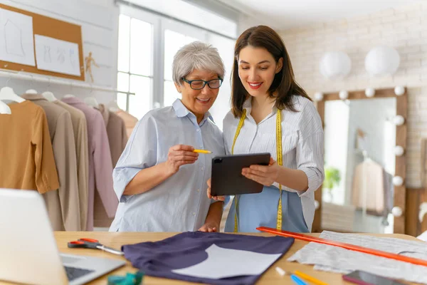 Women Working Workshop Concept Small Business — Stock Photo, Image