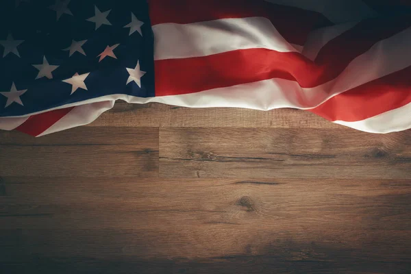 Patriotiska Högtider Usa Firar Den Juli Eller Minnesdagen Amerikansk Flagga — Stockfoto