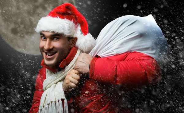 Šílený santa — Stock fotografie