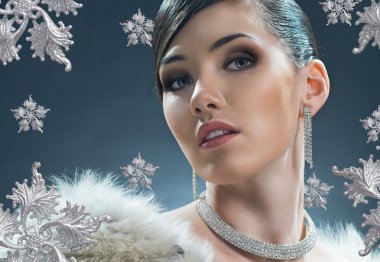 kar tanesi genç kız