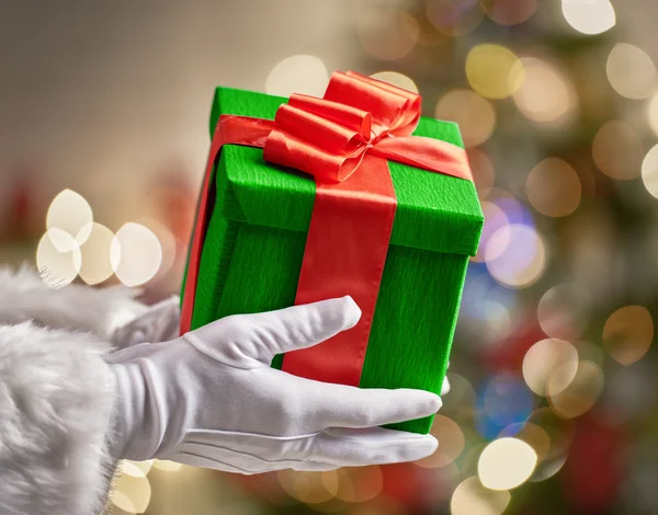 Babbo Natale, Confezione regalo — Foto Stock