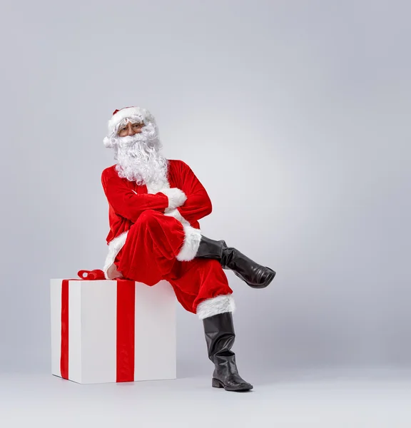 Смешной Санта-Клаус — стоковое фото