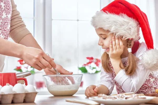 Gotowania Christmas herbatniki — Zdjęcie stockowe