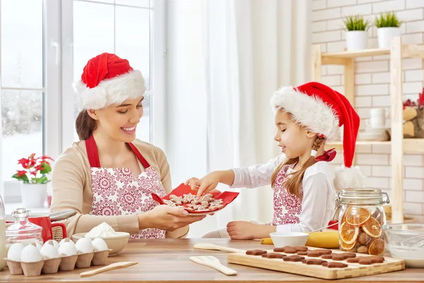 Cottura biscotti di Natale — Foto Stock