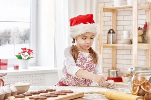 Cocinar galletas de Navidad — Foto de Stock