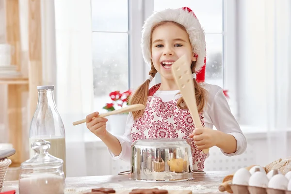 Cuisson biscuits de Noël — Photo