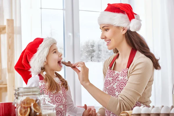 Cottura biscotti di Natale — Foto Stock