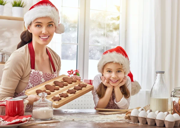 Cottura biscotti di Natale — Foto Stock