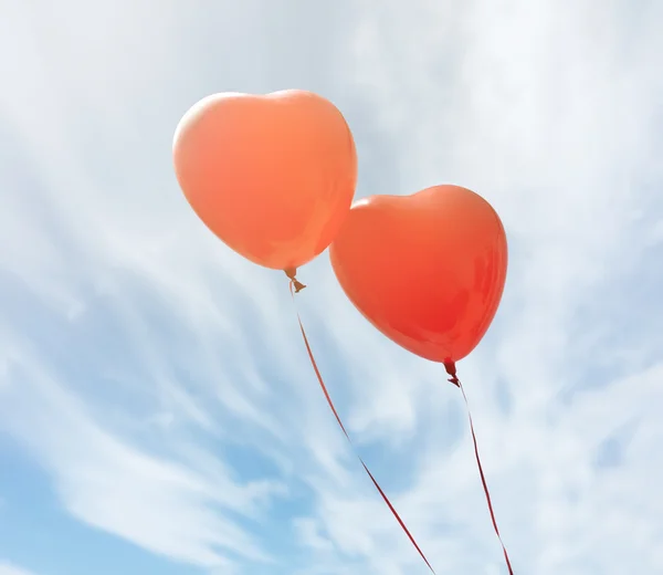 Deux ballons rouges — Photo