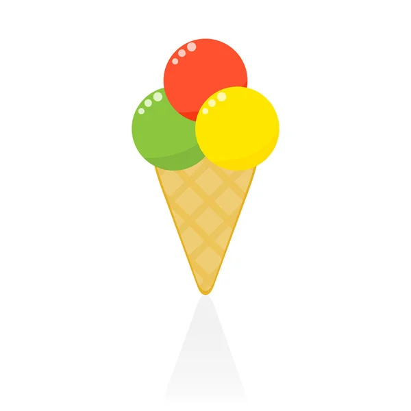Cono gelato — Vettoriale Stock