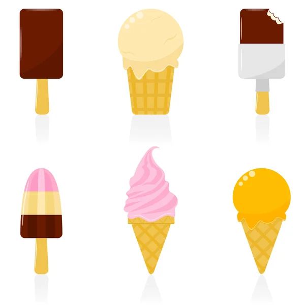 Set de iconos Helado — Archivo Imágenes Vectoriales