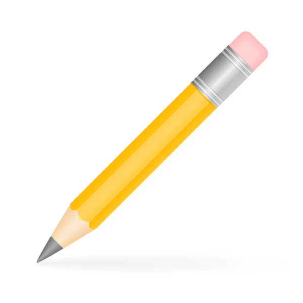Crayon sur blanc — Image vectorielle