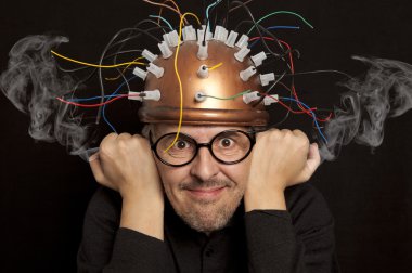 Crazy inventor helmet