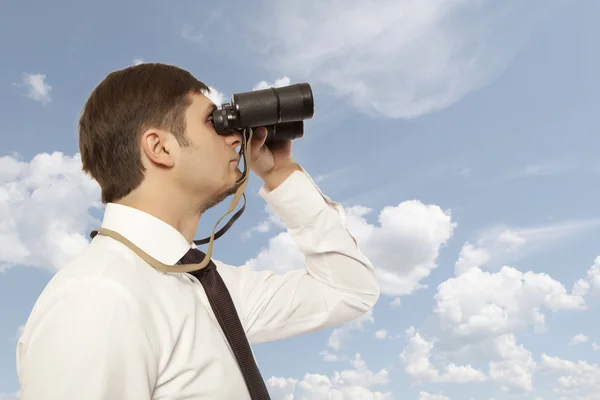 Obchodník s dalekohledem — Stock fotografie