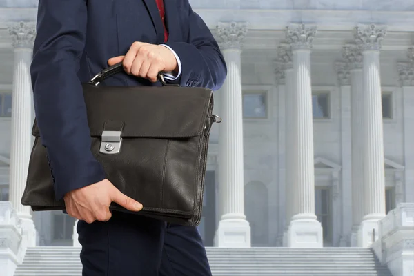 The lawyer with a briefcase — Stock Photo, Image