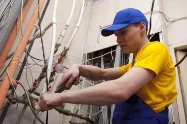 Kalorifer kazan çalışma tesisatçı