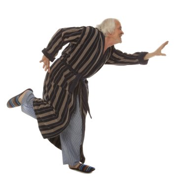 Mutlu Çin Çigong jimnastik yapan üst düzey erkek izole