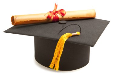 Gortarboard ve mezuniyet kaydırma