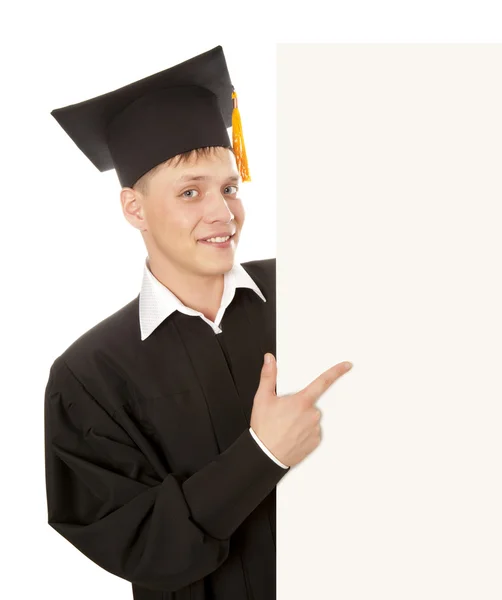 Man graduate students — Stock Photo, Image