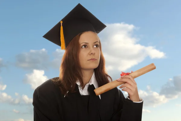 Graduate girl — Stock Photo, Image