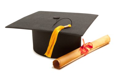Gortarboard ve mezuniyet kaydırma