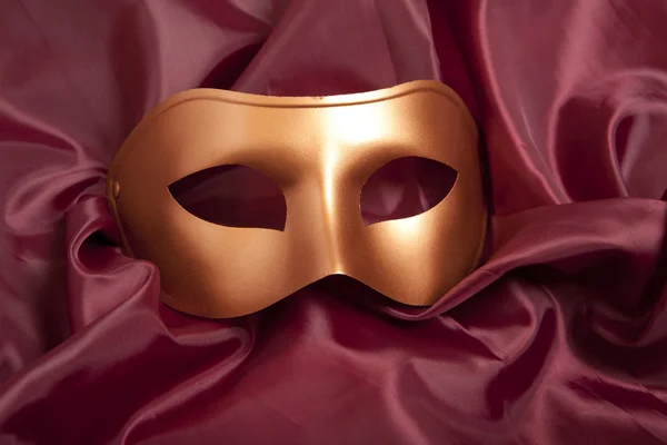 Golden carnival mask — Stock Photo, Image