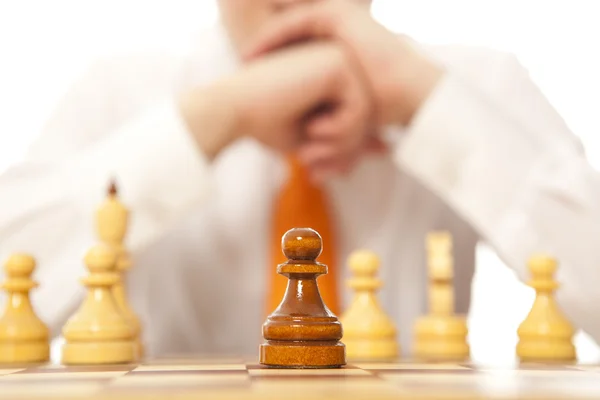 下棋的商人 — 图库照片
