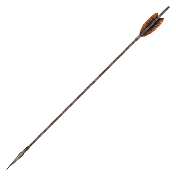 Antique old wooden arrow — Stock Photo, Image