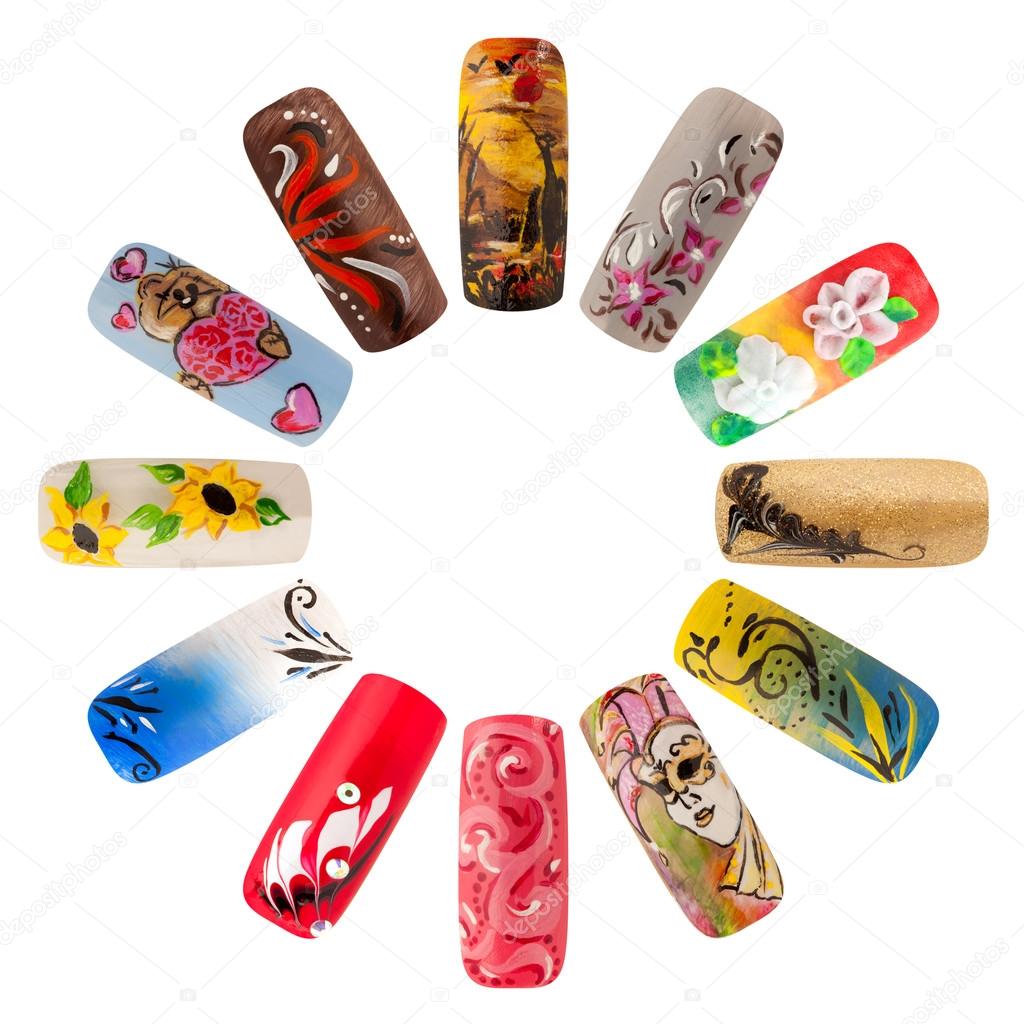 Nail art handmade Stock Photo by ©andreyuu 69820335