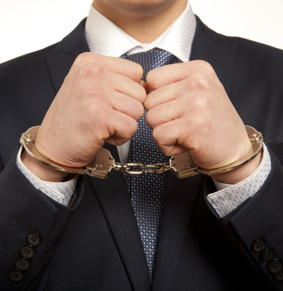 Hombre de negocios arrestado — Foto de Stock