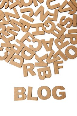 Word Blog oluşturan kağıt mektuplar