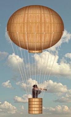 Hava balonu, Steampunk tarzı  